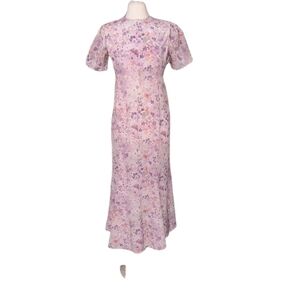 Amish Mennonite Dress L 39" Bust Apron Handmade Modest Plain Clothing Fl…